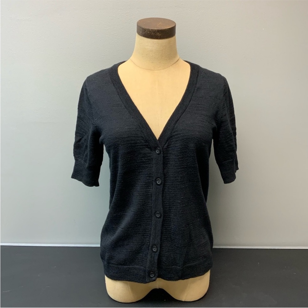 Black Button-Up Cardigan